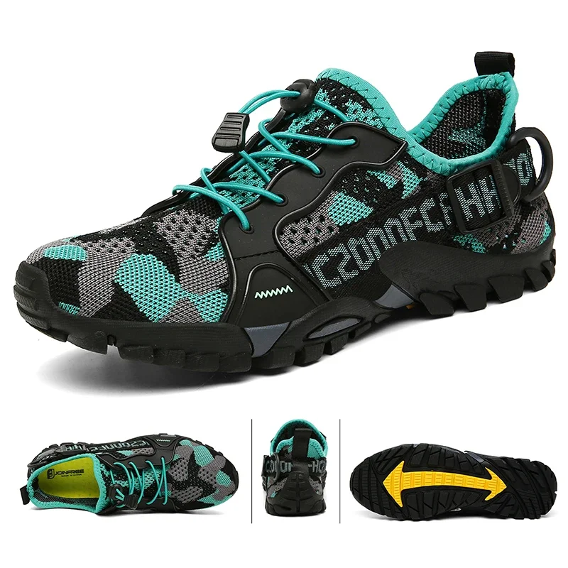 Men Outdoor Sports Hiking Shoes Women Beach Wading Shoes Stream Breathable Light Training Sneakers Dual-purpose Trekking Shoes