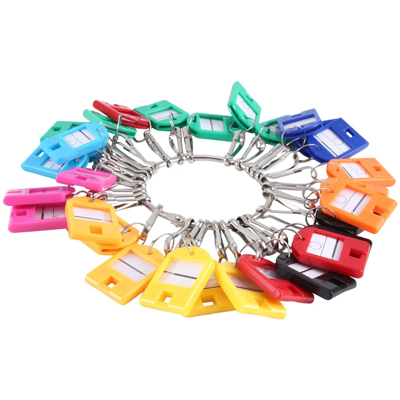 

5X Portable Key Organizer, With 30 Individual Spring Hooks And Key Tags For Multiple Keys, For Office, Janitor