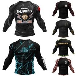 Cody Free Shipping Men Compression Sportswear For Athletic Blouse No Gi T-shirts Jiu jitsu gi Bjj Rashguard Training Shirts
