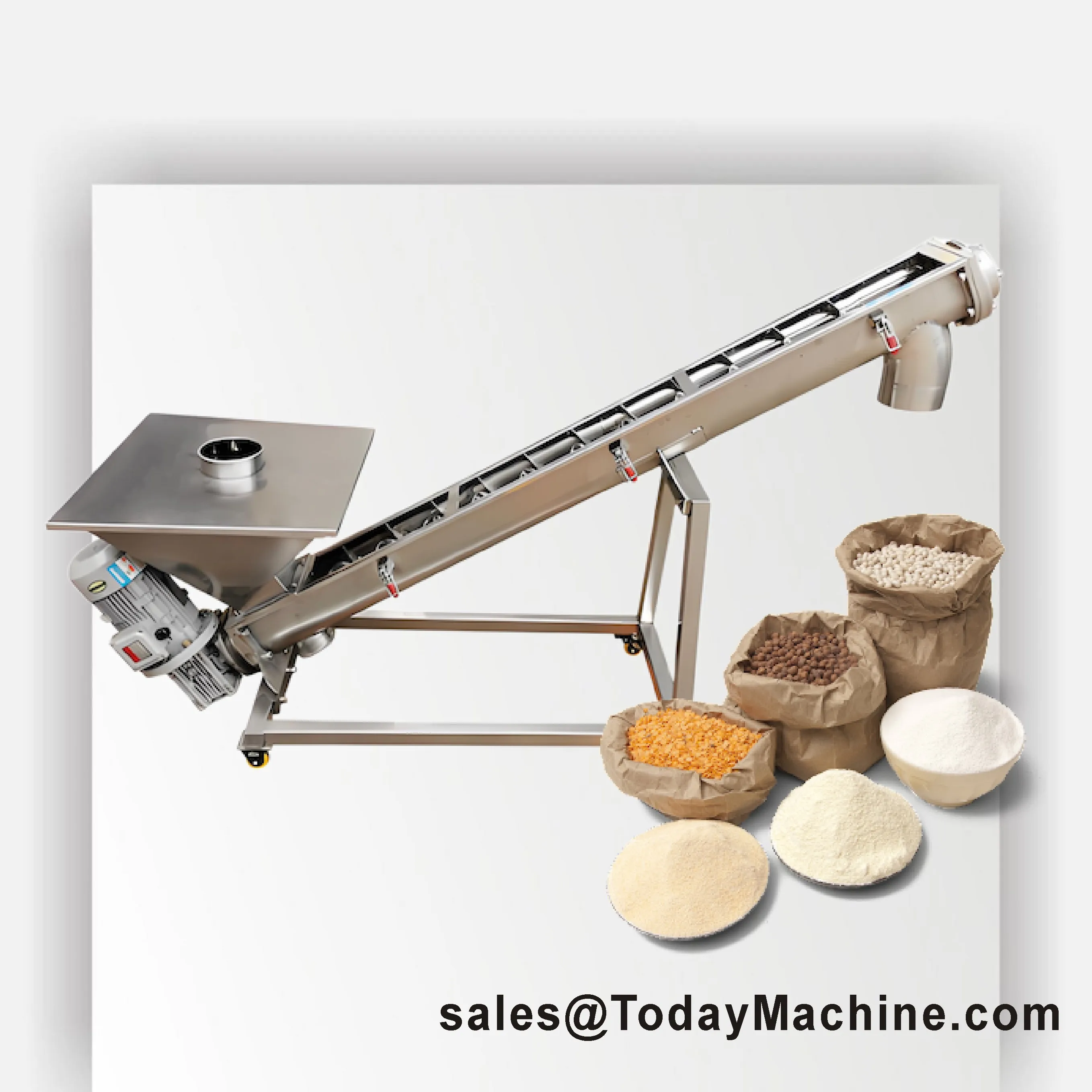 

Винтовой конвейер для сухого порошкового зерна из нержавеющей стали для соли