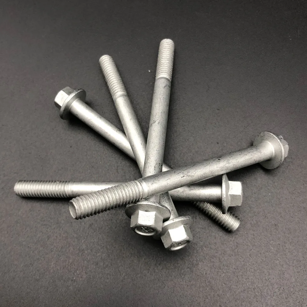 20Pcs M6 Hex Head Flange Screw Frame Bolts Bolt Grade 10.9 M6X70 Pitch 1mm M6X1 6mm X 70mm Length of Thread:18-20mm M6*70 *BT460