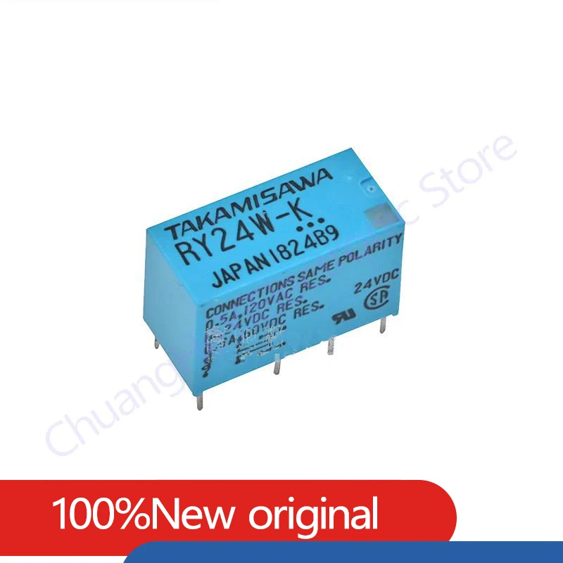 100%Original New TAKAMISAWA RY5W-K 5VDC RY12W-K 12VDC RY24W-K 24VDC JY12H-K JY24H-K 1A 8PIN Signal Relay