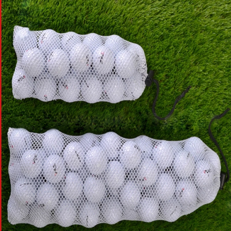 custom 30*35cm mesh jewelry gift pouch small drawstring bag for golf ball packaging
