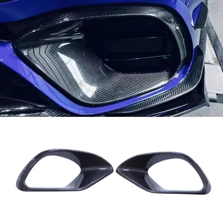 

The front bumper modified carbon drill dimension air inlet is suitable for W118 Mercedes CLA45.