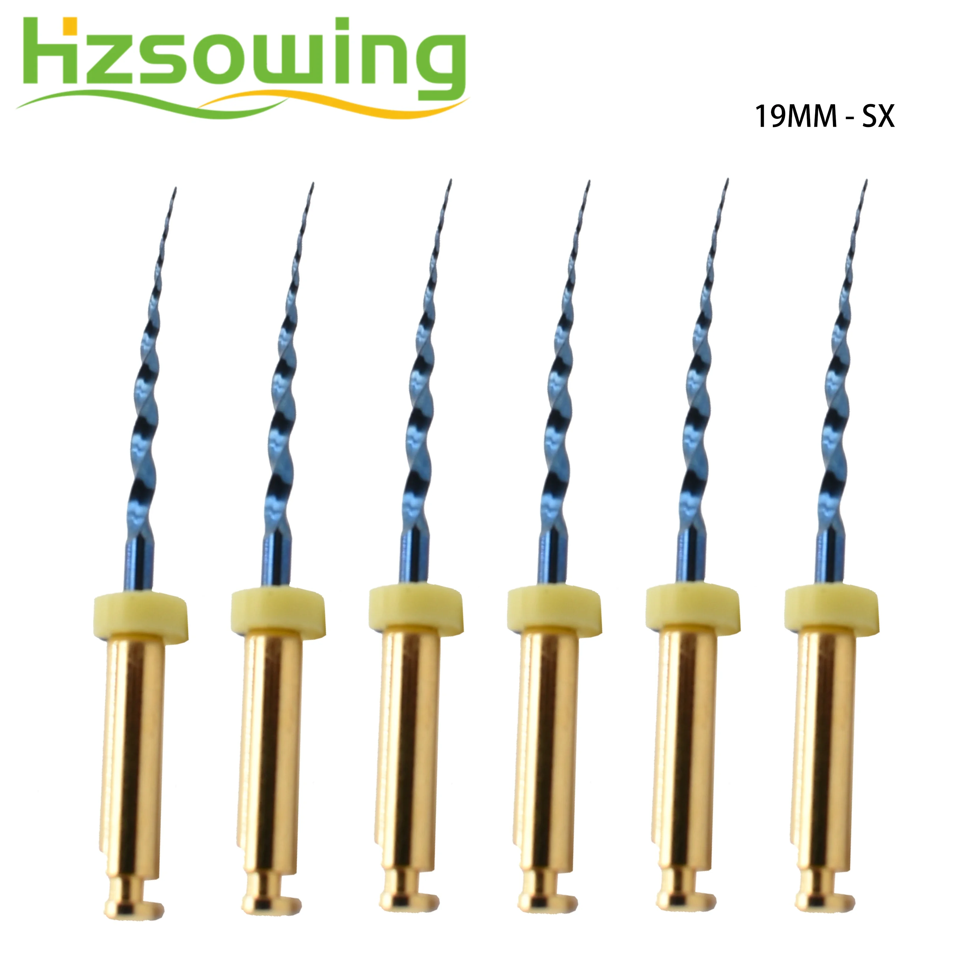 Super Taper Files Root Canal Files Flexible Blue Rotary Files With Heat Activation For Engine Use SX 19mm Opeing Needle