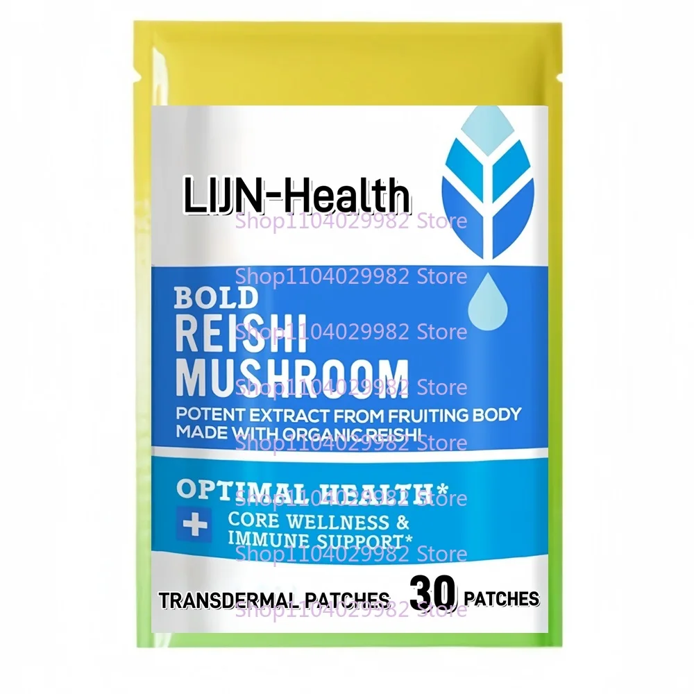 

30-пластыри Reishi Mushroom Transdermal Patches для поддержки иммунитета и основного здоровья
