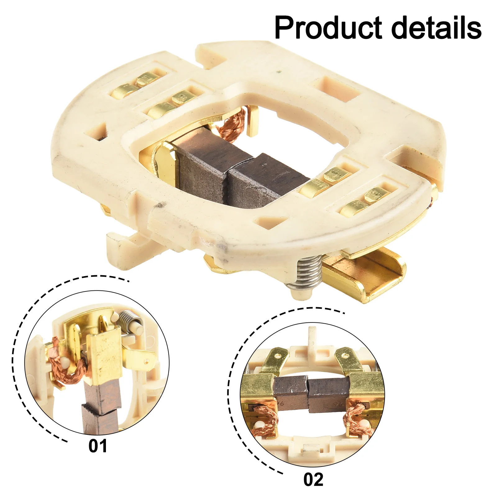 

Использование запасных частей в качестве изображения Держатель угольной щетки Аксессуары для дрели Руководство по установке Правильная идентификация деталей