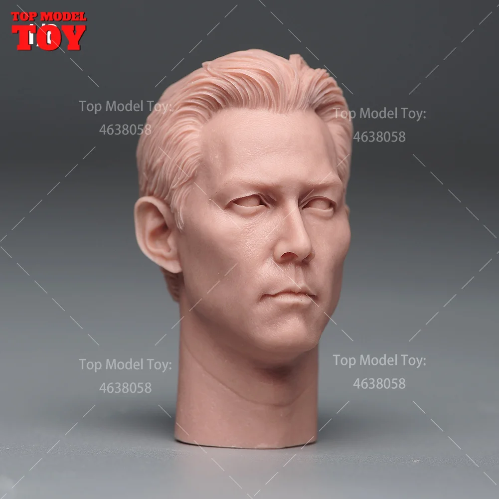 1/6 Schaal Ongeverfd Lee Jung Jae Head Sculpt Carving Korea China Amerikaanse Ster Model Voor 12 ''Soldaat Action Figure Body poppen