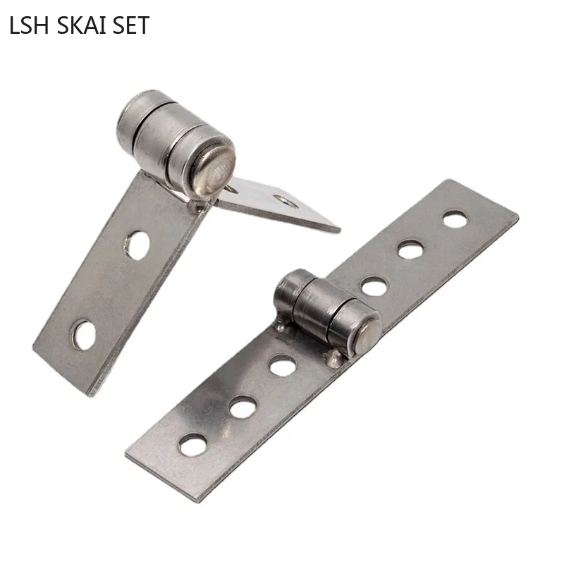 2Pcs Nothing Frameless Window Stainless Steel Hinge Thickened Fold Window Hinge Industrial Distribution Box Cabinet Door Hinges