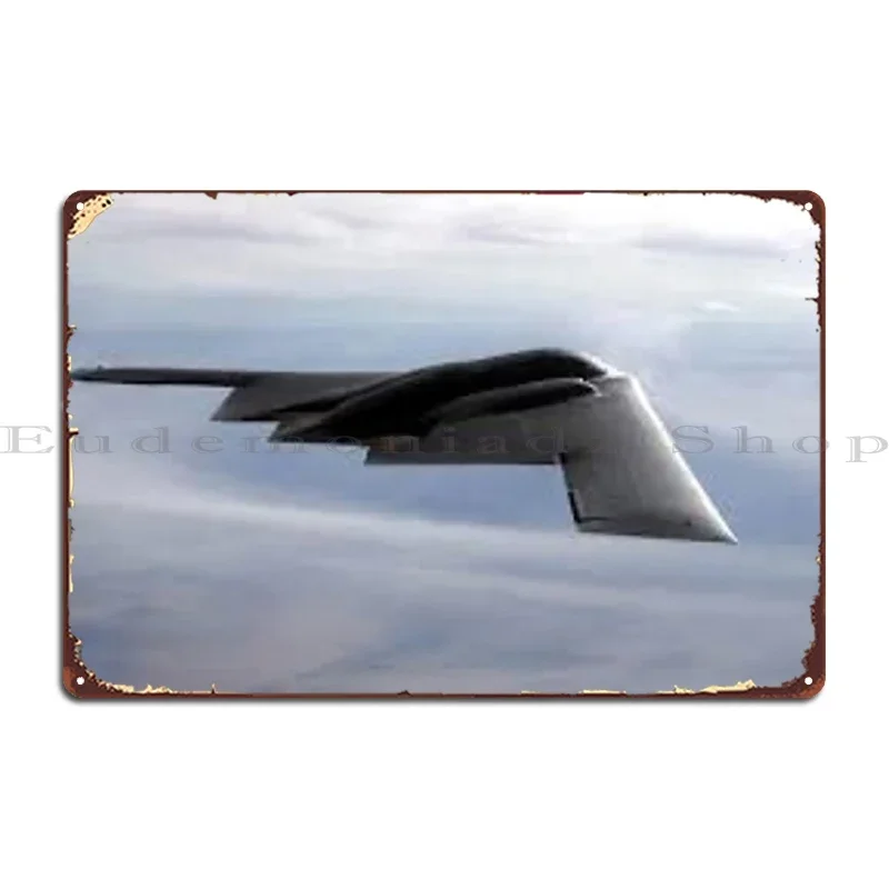 B2 Bomber The Flying Wing Metal Signs Design Design Bar Designer Wall Mural Tin Sign Poster