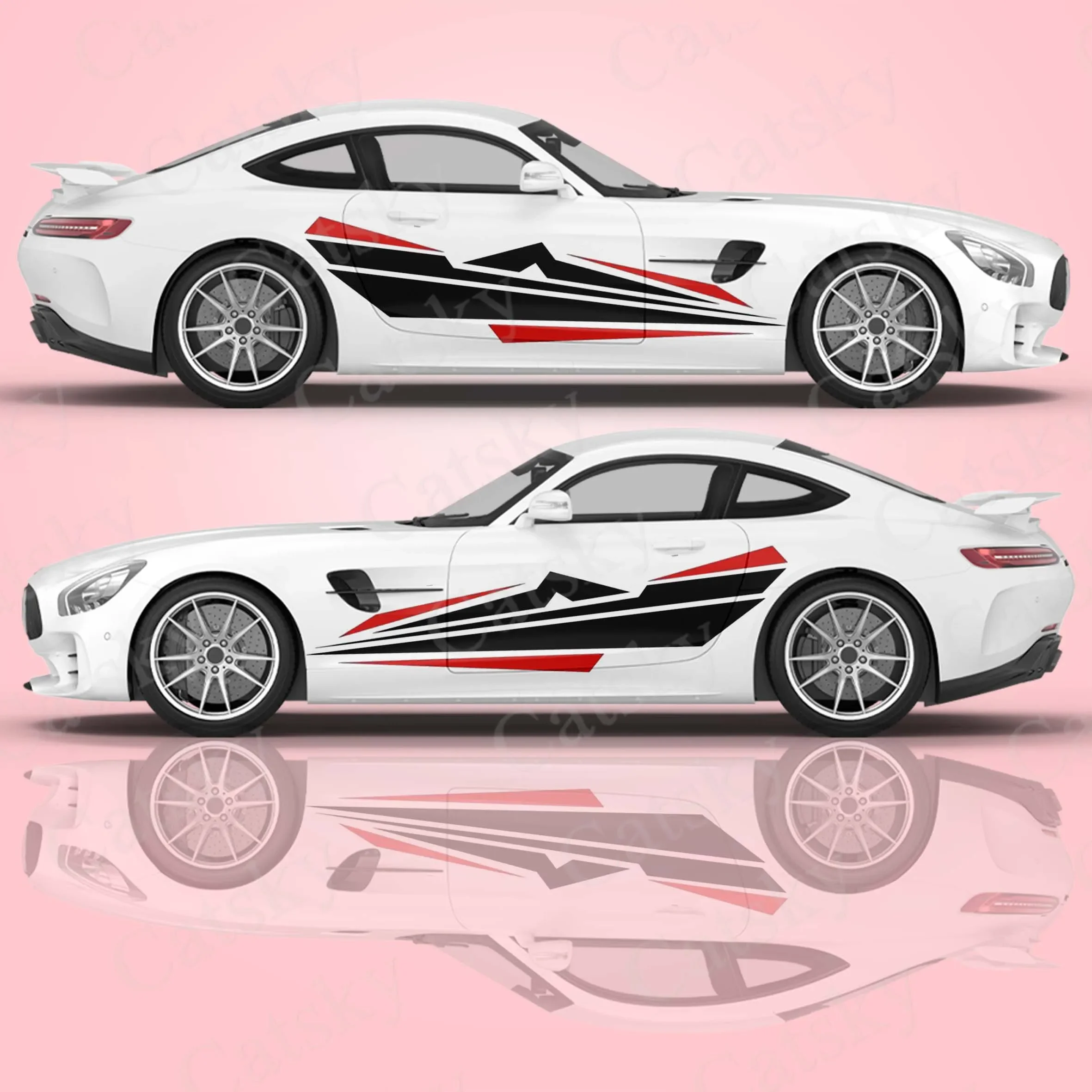 

Irregular stripe graphic car sticker fits most vehicle wraps side vinyl graphic vector graphic sticker decal