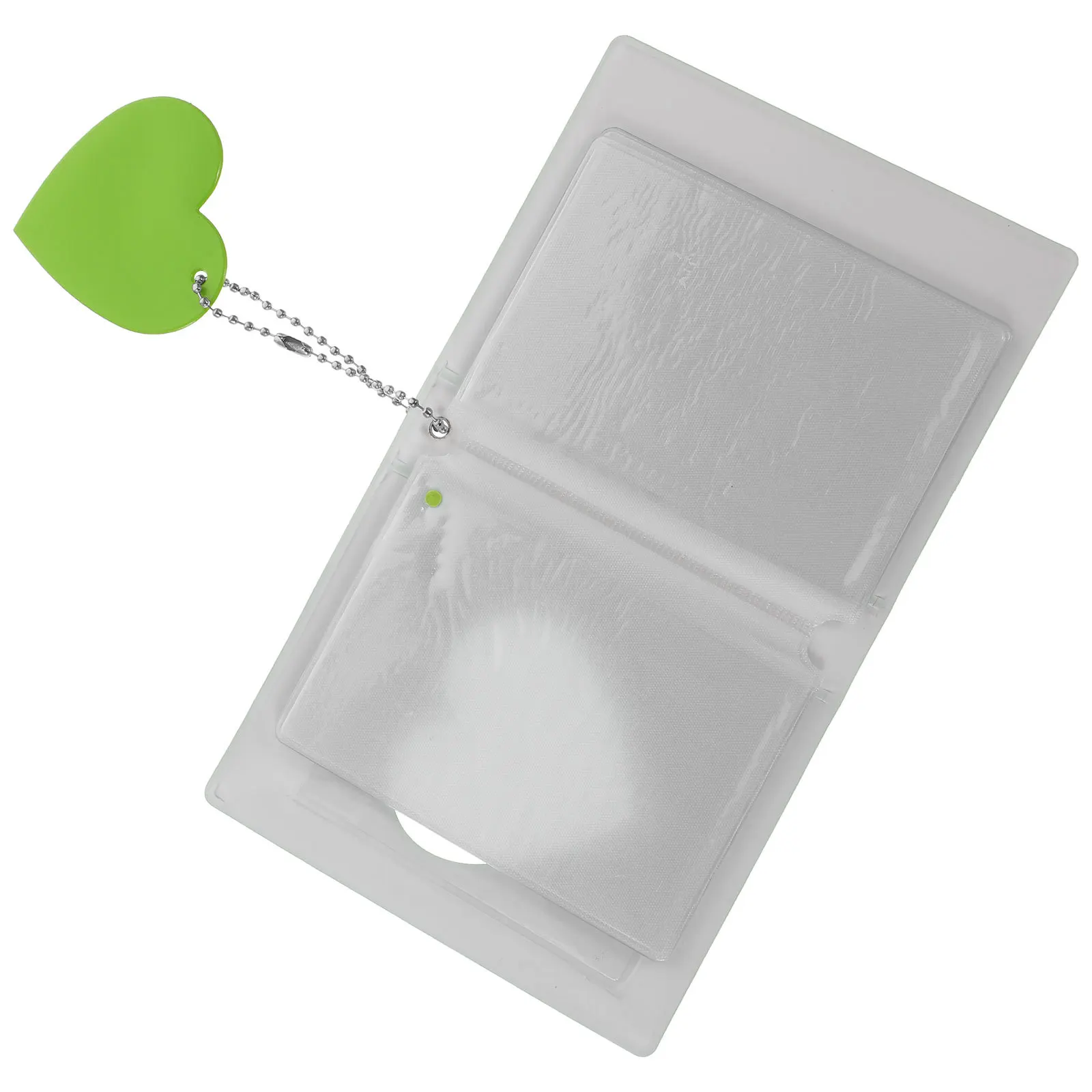 

Mini Photo Album Heart Design PVC Portable Photocard Binder Photo Card Holder Book for Travel Birthday Mothers Day Gift