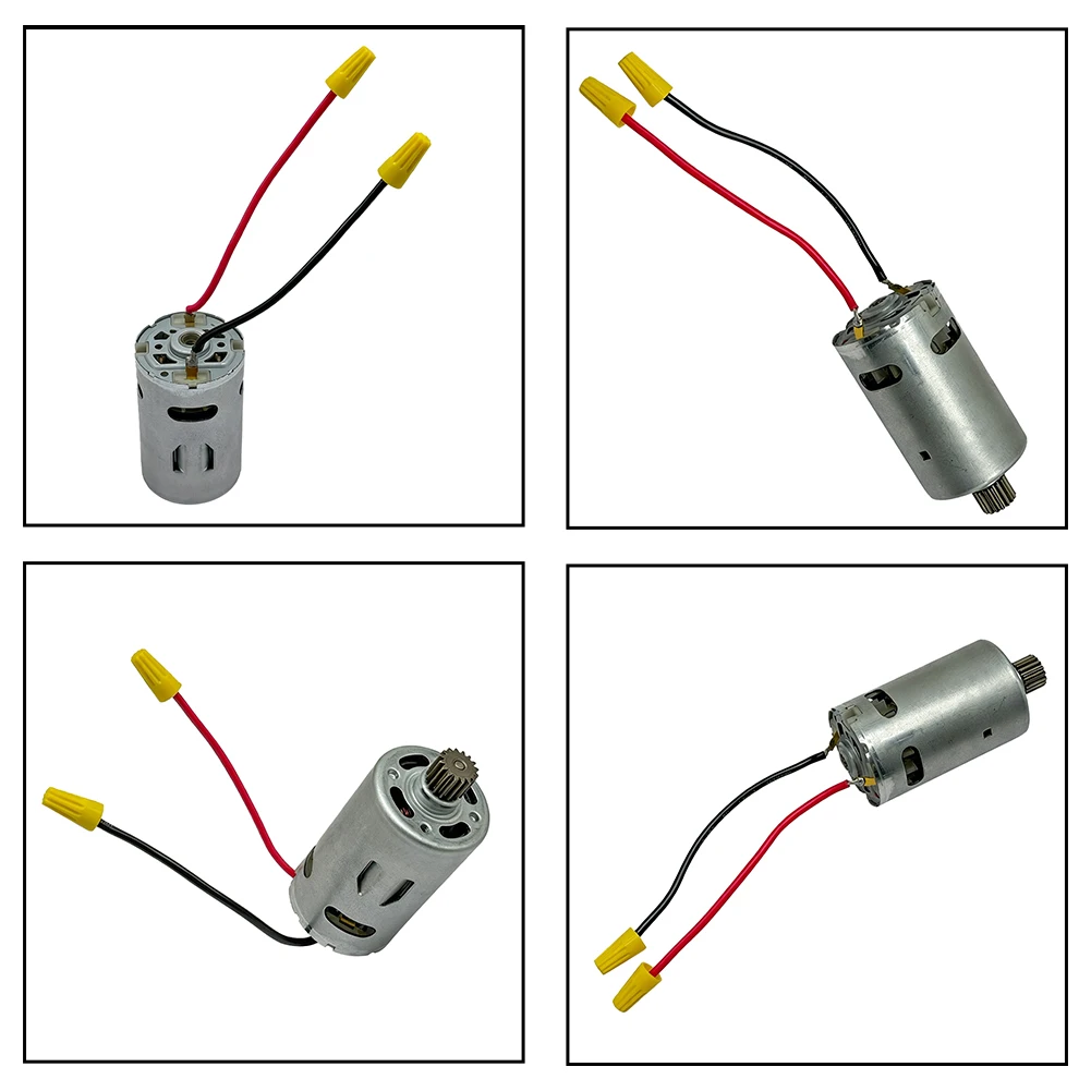12V 550 Motor Unit with 16 Tooth Drive Configuration Compatible with Common For Electric Ratchet Wrench Models