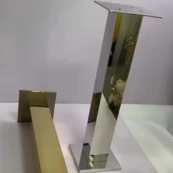 10pcs(20cm to 120cm) Wedding Centerpieces Props mirrot gold/sliver Tall Cylinder Flared Flower Vases Table Decor Trumpet vase
