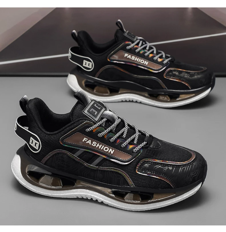 Herren Stoßdämpfende Leichte Freizeitschuhe Frühling Sommer Weichsohlige Atmungsaktive Outdoor-Renn-Laufschuhe Studenten-Speed-Sportschuhe – Detail 21