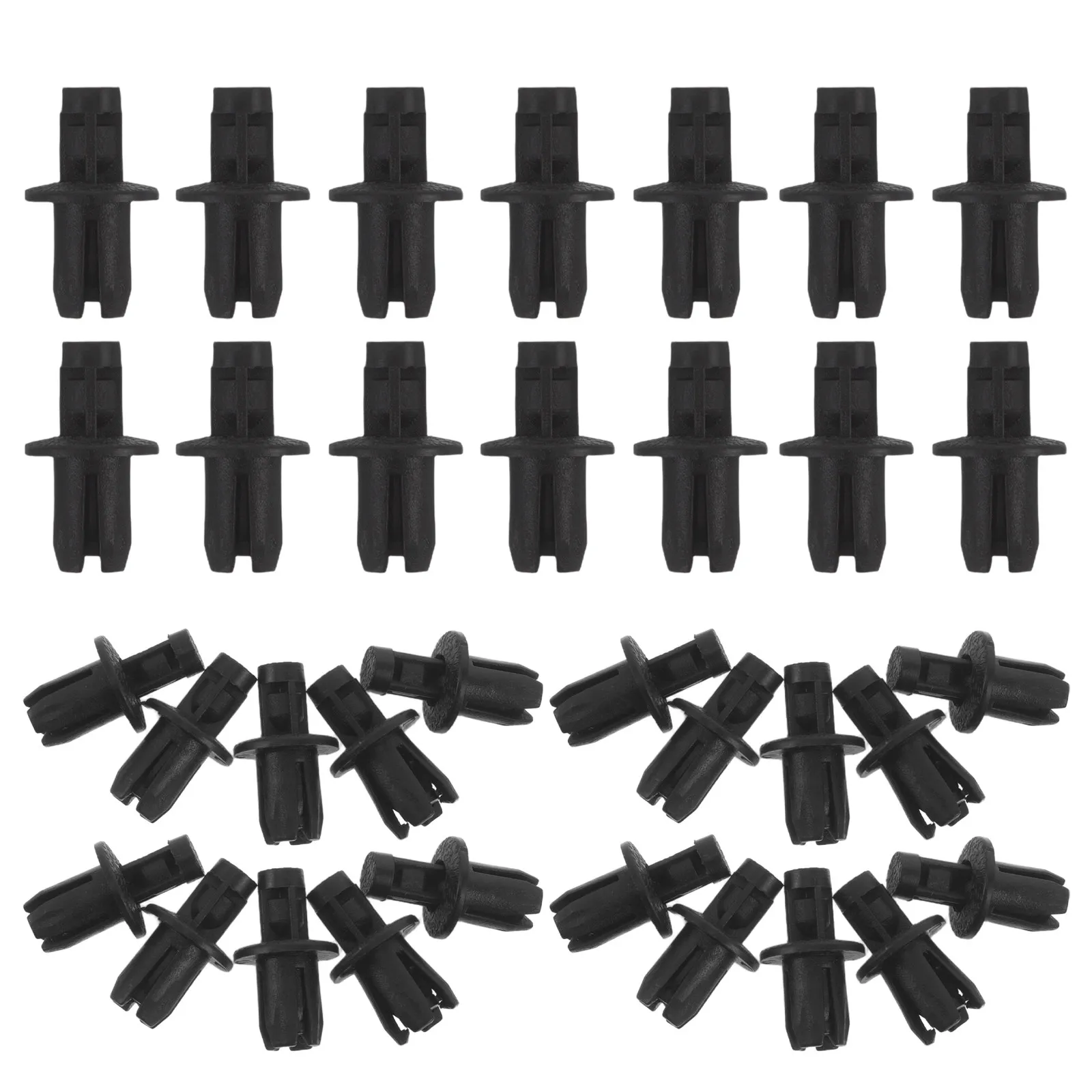 100pcs Bumper Retainer Clips Plastic Automotive Fasteners Precision Fit For Car Body Panel Weather Resistant Push Clips Bumper