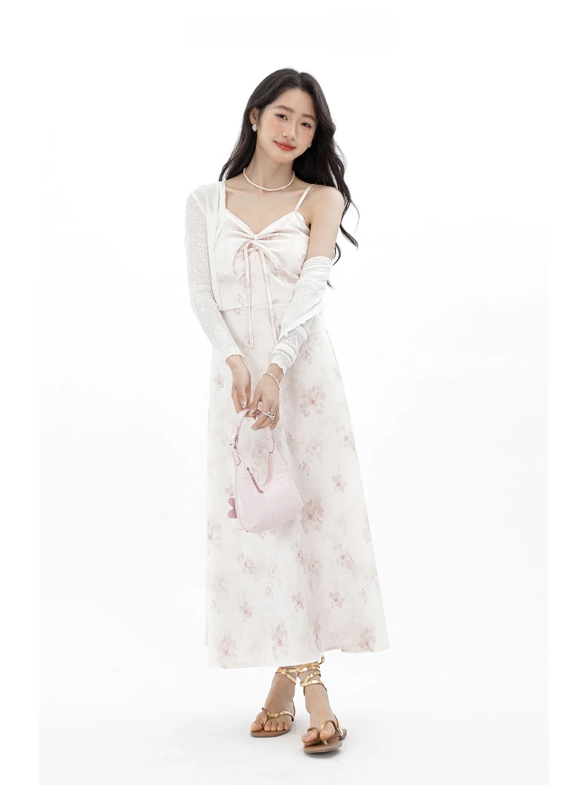 

Ele Pink ort Knitted Top And Skirt Set for Women Summer Faion Outfit Two-Piece Ensemble by Limeng Dr