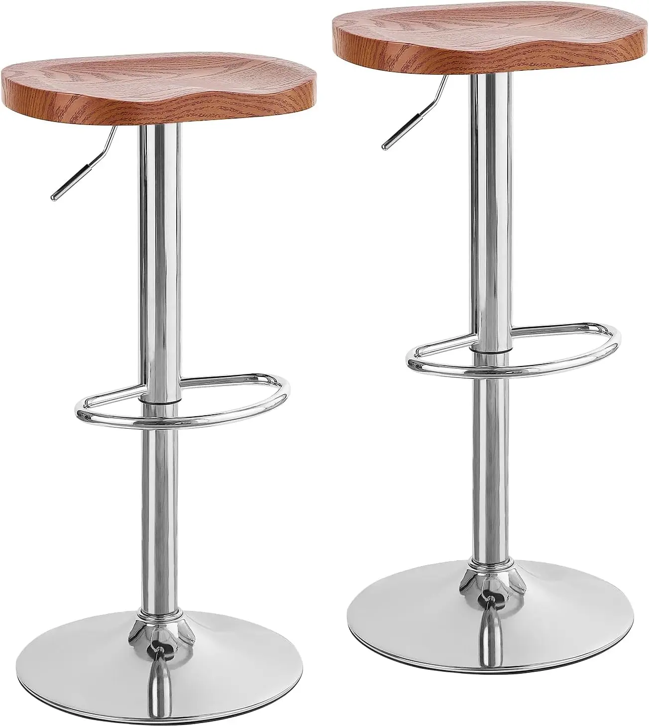 

Redlife Bar Stools Set Of 2, Counter Height Bar Stools, Swivel Adjustable Height Bar Stool, 23''-32'' Backl Bar Stools, Bar
