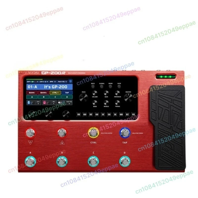 

GP-200R Guitar Bass Amp Modeling IR Cabinets Simulation Multi-Effects with FX Loop MIDI I/O Expression Pedal Stereo OTG