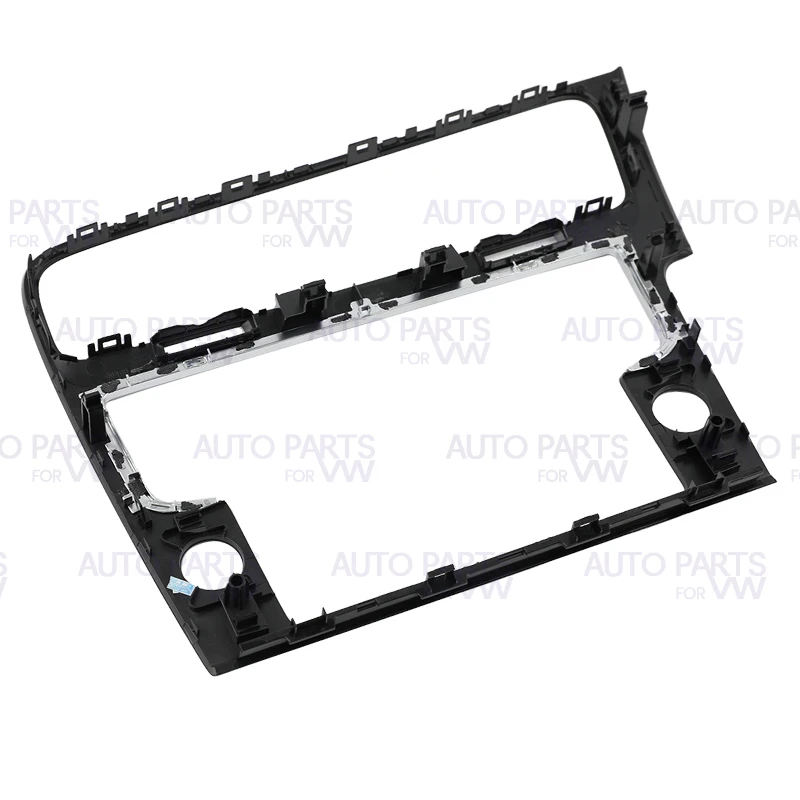 For VW Golf 7 MK7 OEM 8 inch Piano Black Grid Pattern MIB Radio Frame Panel Plates Decorative Frame