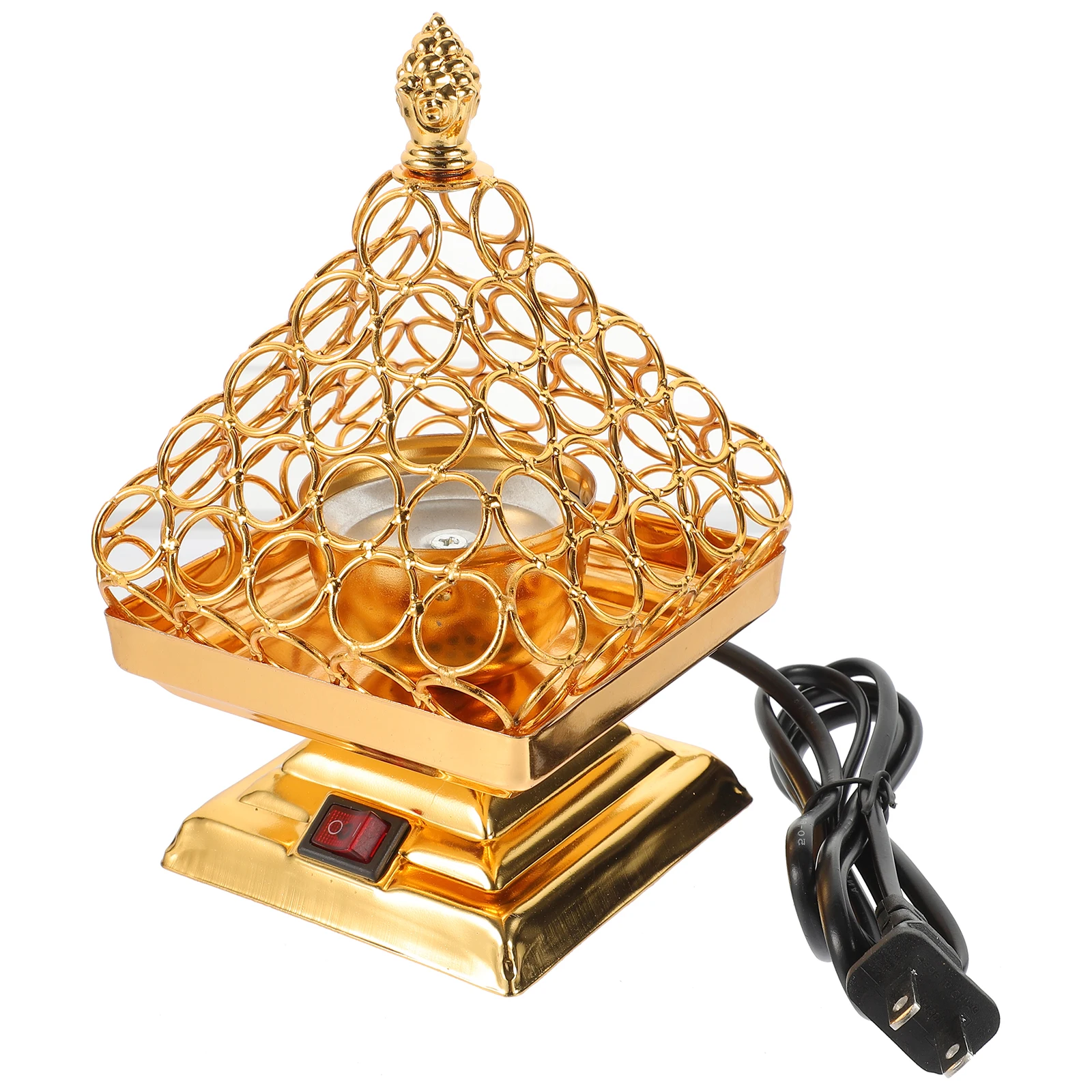 

Electric Incense Burner Arabian Style Desktop Vintage Plug in Censer Burner for Home Office Yoga Room Decoration