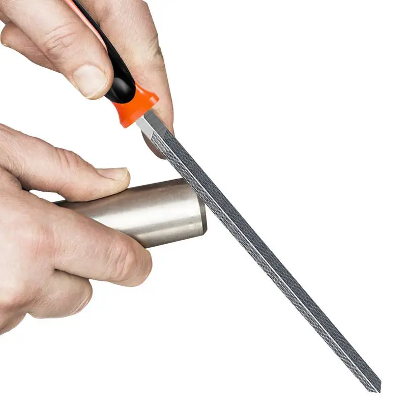 Râpe à main longue professionnelle, lime étroite, lime en métal, râpe à bois avec poignée ergonomique, outils à main à trois côtés