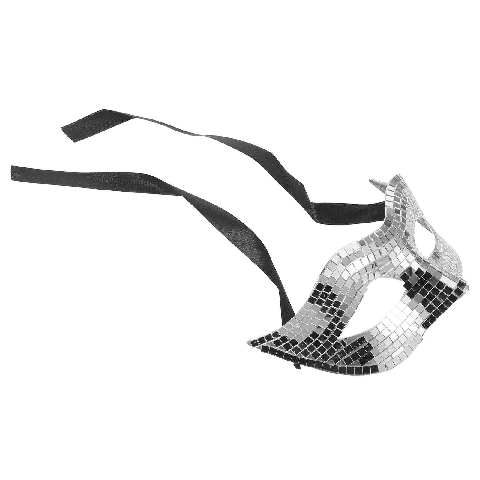 

Disco Mask Silver Glitter Lightweight For Halloween Masquerade Party Carnival Bachelorette Festival Dance Event Costume