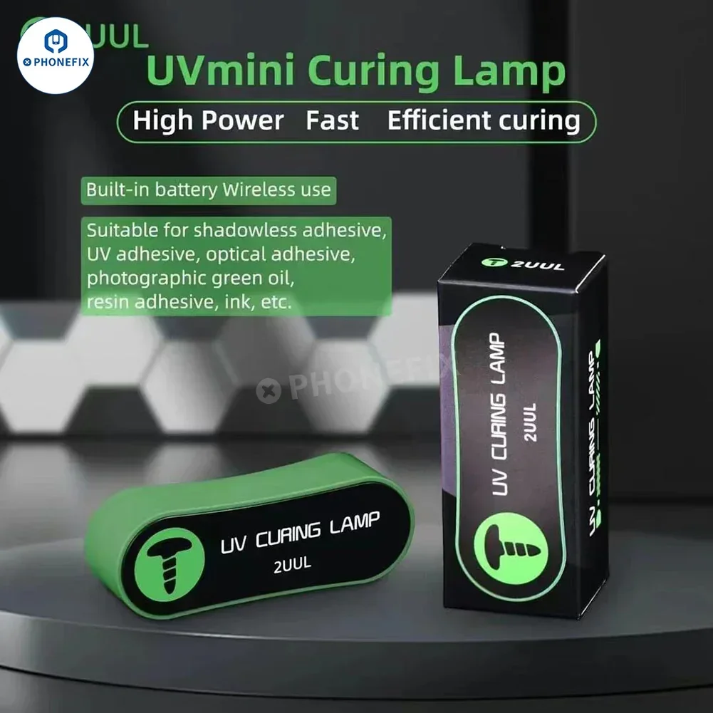 2UUL-Rechargable Mini Lâmpada UV, TYPE-C, Cola Shadowless, Óleo Verde Adesivo UV, Lâmpada de Manutenção Poderosa