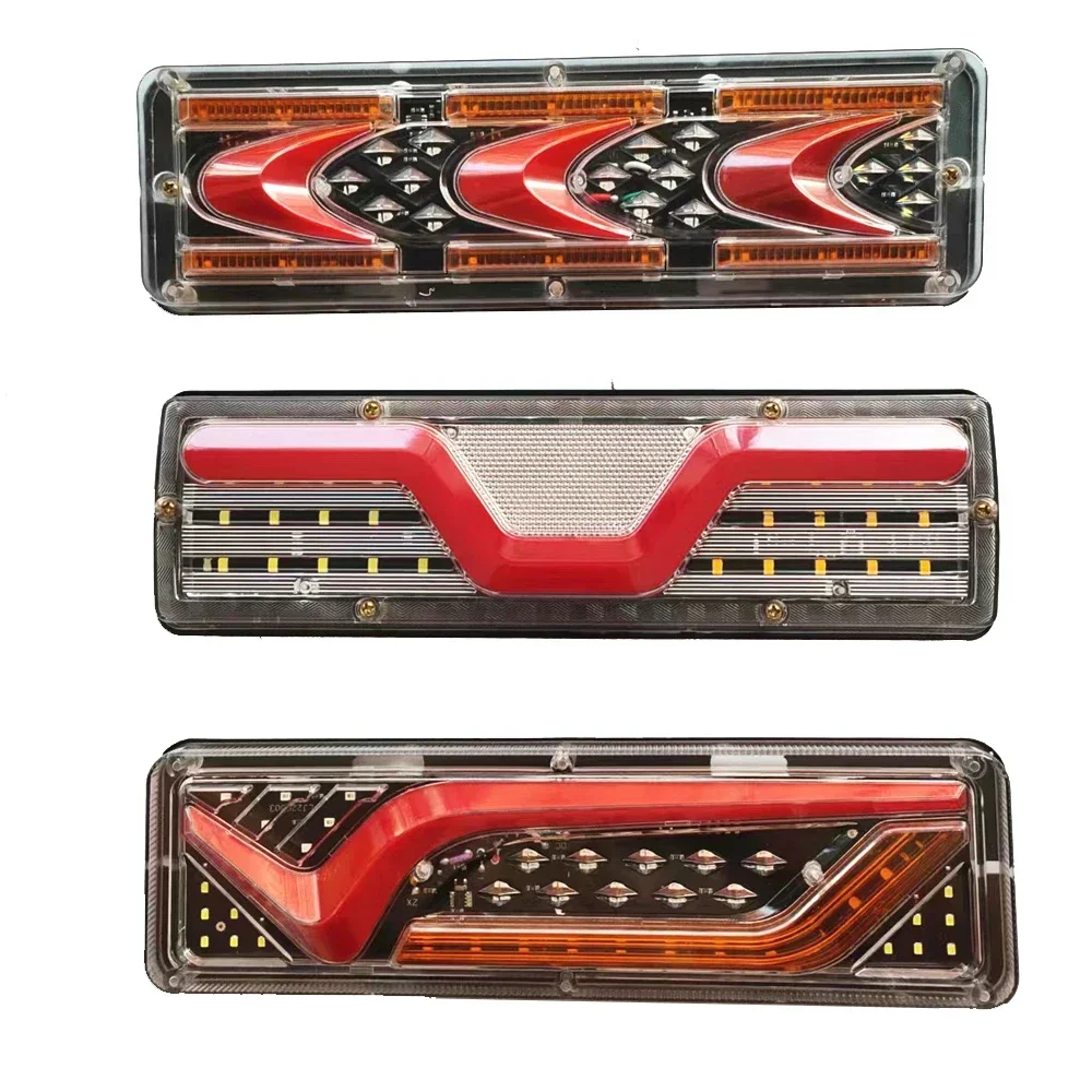 2PCS 12-24V 131LED Car Truck Tail Lights Turn Signal Rear Brake Lamp for Kamaz  Agricultural Vehicle Tractor Trailer Lorry Bus