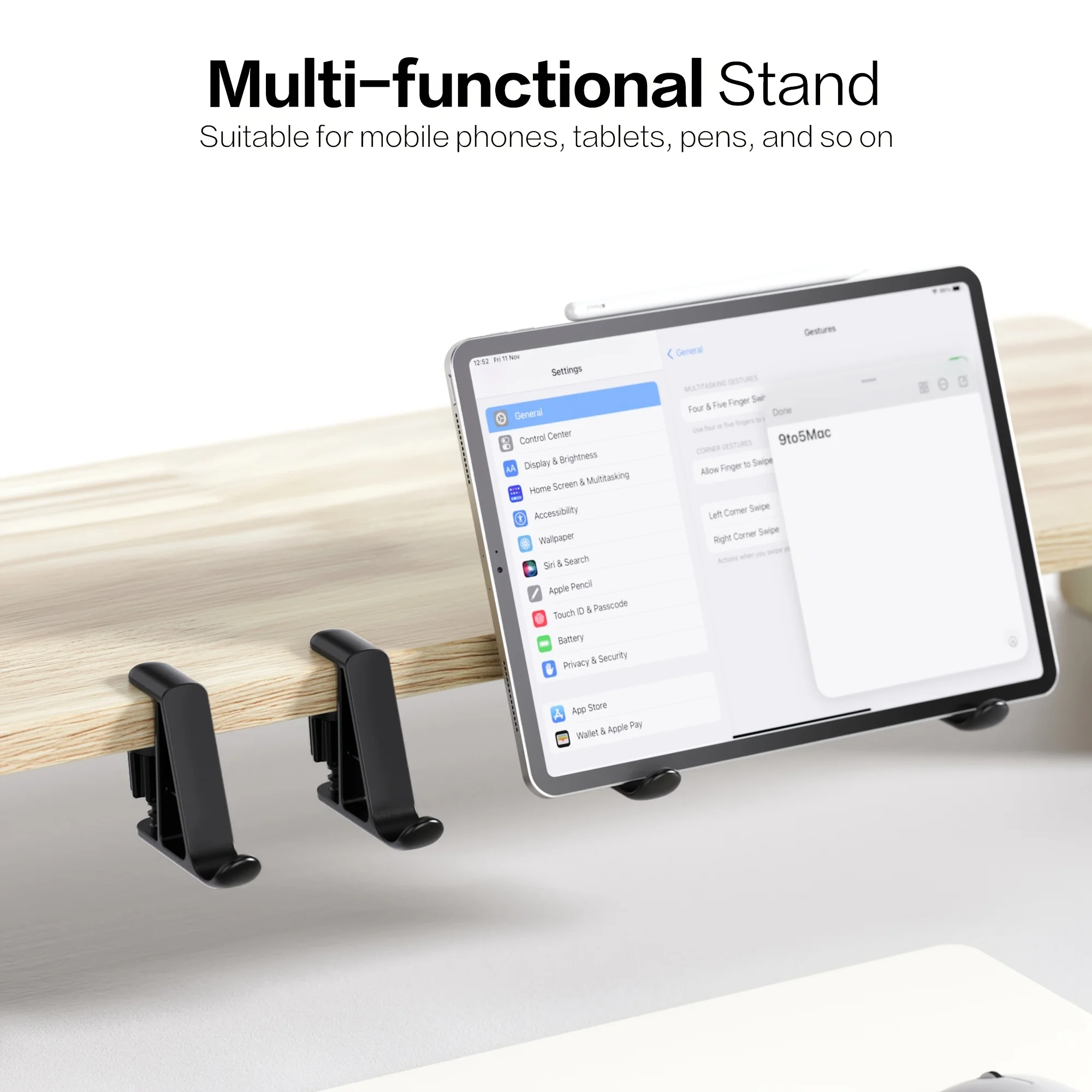 Adjustable Knob Type Desktop Support Stand 2PCS Universal Phone Tablet Storage Holder For Daily Use