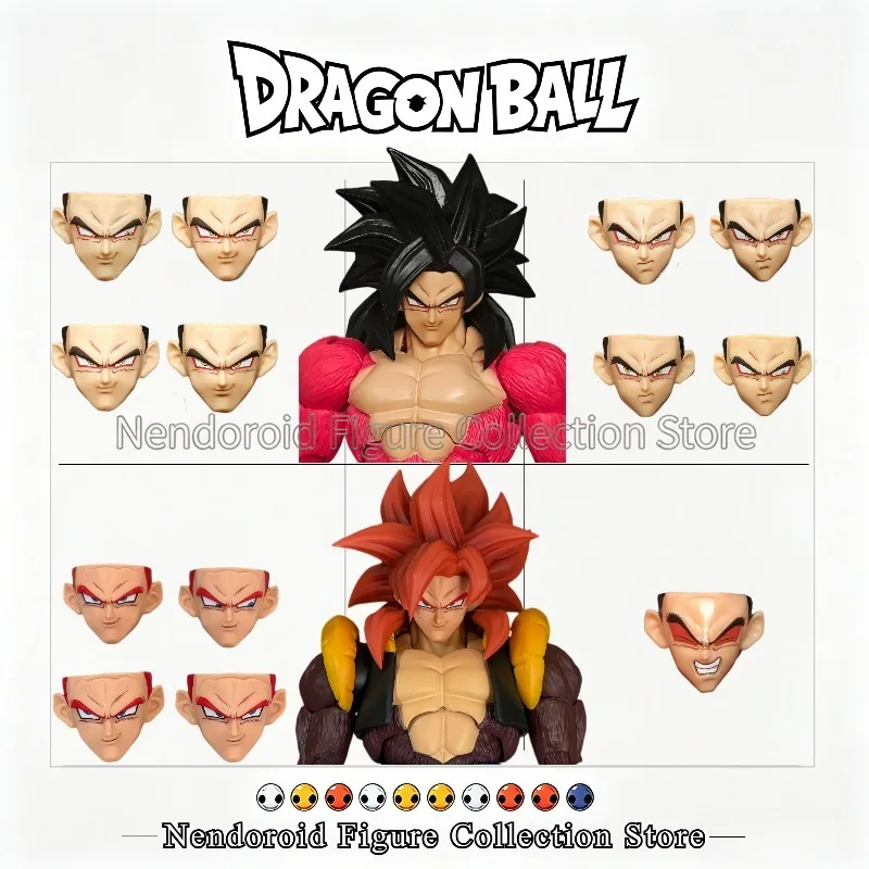 In Stock SHF Dragon Ball GT Super Saiyan 4 Goku Gogeta Replacement Head Sculpt for SHF Anime Action