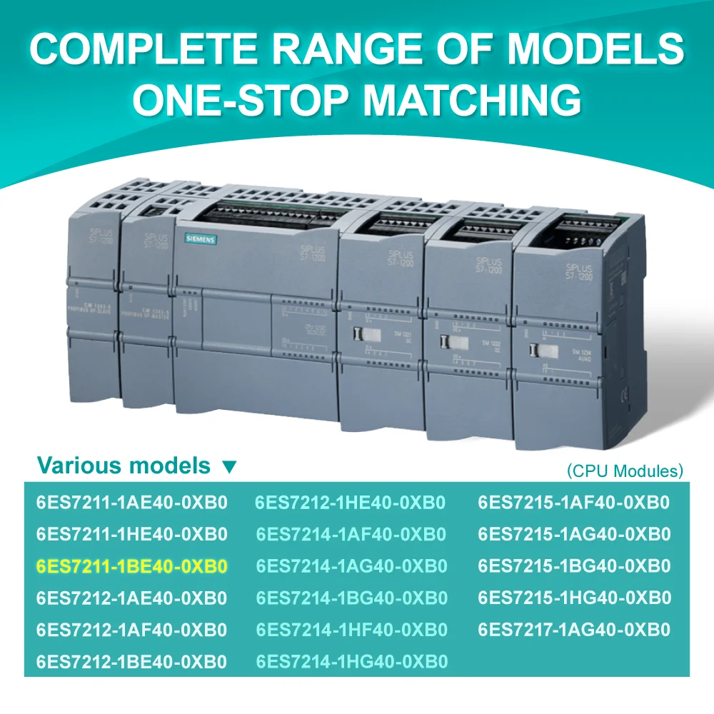 New Original  S7-1200 Cpu Module 1211C AC DC Relay Compact CPU 6ES7211-1BE40-0XB0 PLC Controller