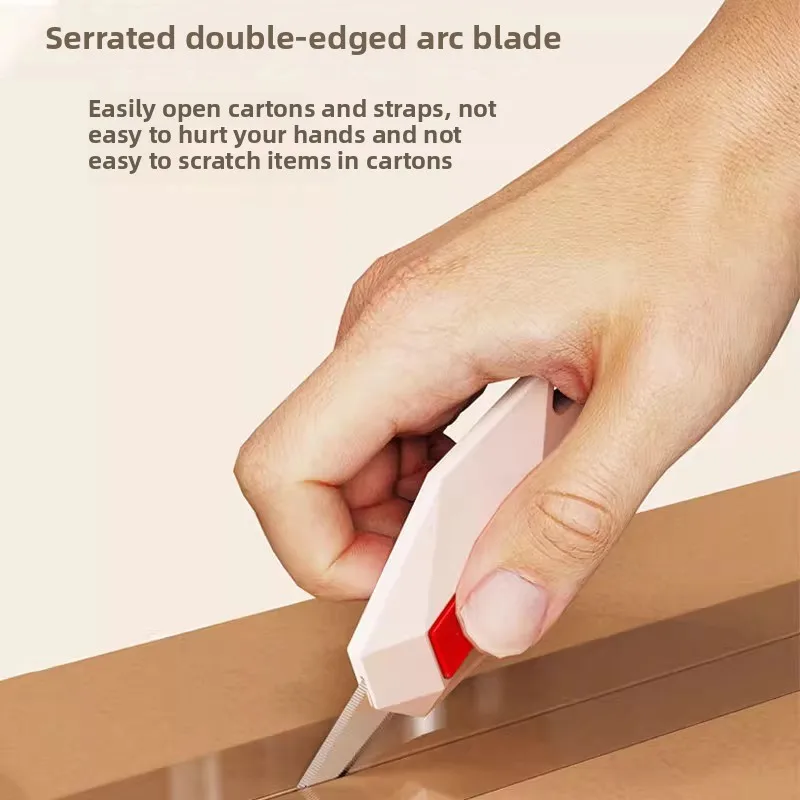 قاطع الصندوق الماسي لا يؤذي سكين المرافق الجديد سكين التسليم المسنن لوازم القطع قطع قطعة أثرية للتوصيل المفتوح