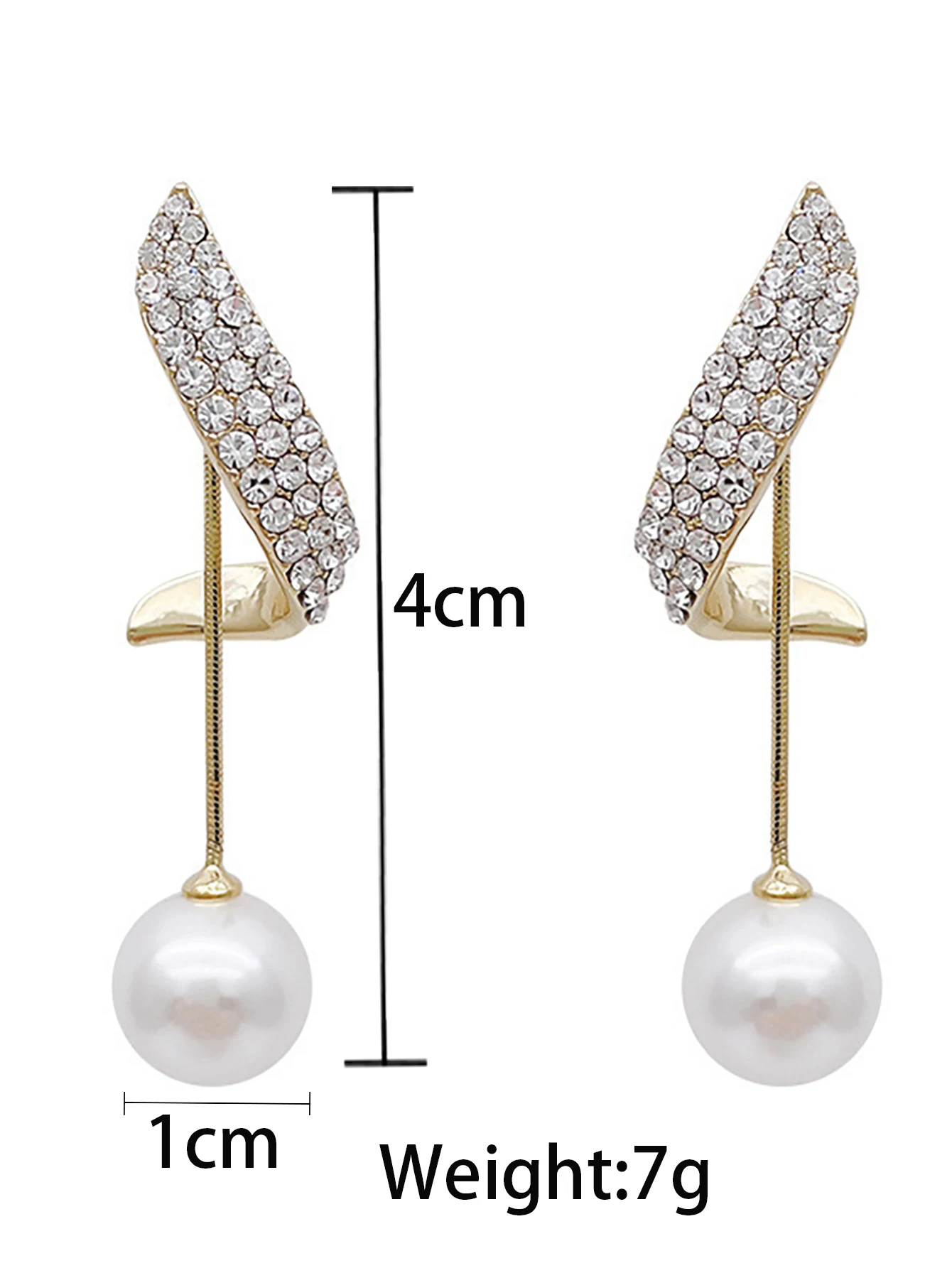 2 Pieces Of Women\'s Trendy And Elegant Pearl Tassel Earrings, Outdoor Travel, Carnival, Party, Holiday Dressing Gifts -4833