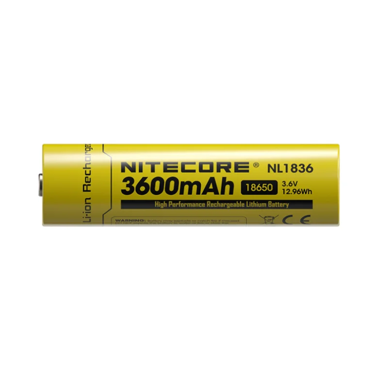 Nitecore NL1836 18650 3500mAh NL1834 3.6V 12.96Wh Rechargeable Li-on Battery High Quality