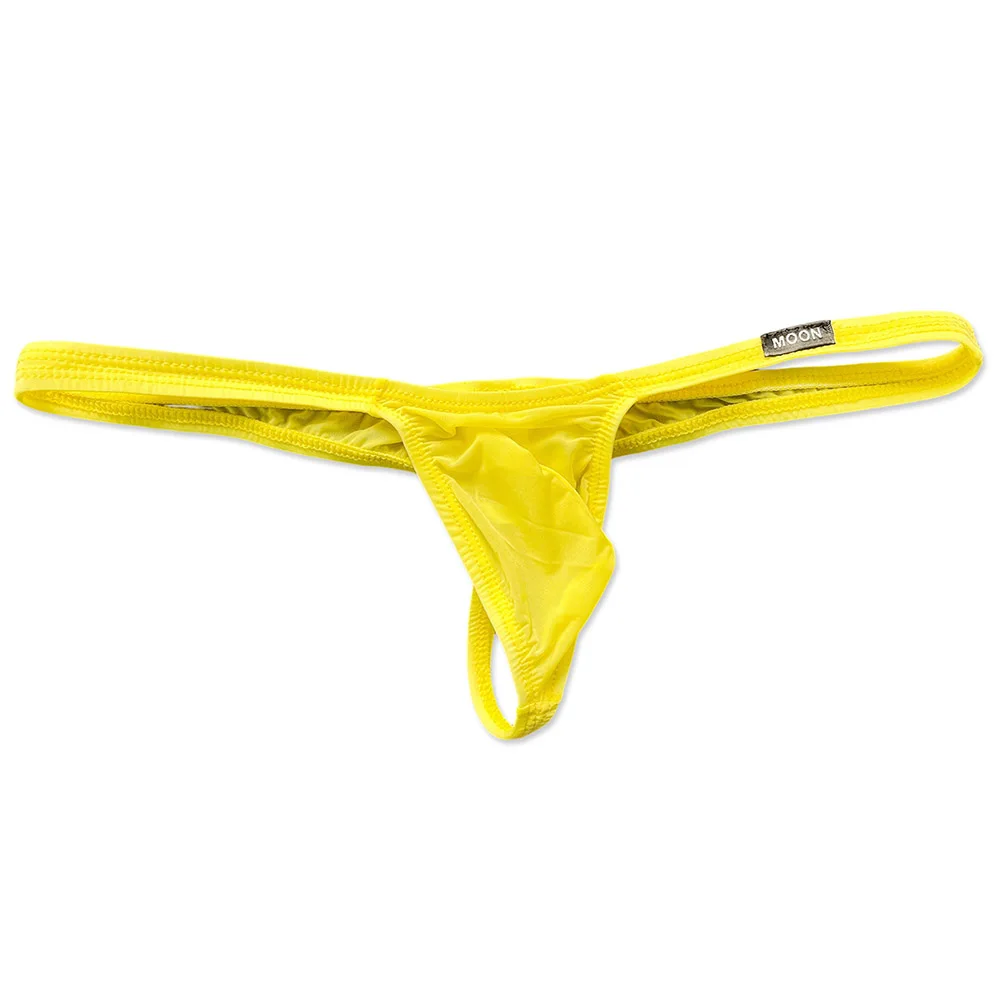 Men Low Rise High Elasticity Underwear Thongs Solid Gay SissyBulge Pouch Extreme Men's Panties Erotic G-Strings Men's Underpants