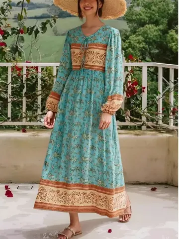 8 best sales boho maxiklänning - №5