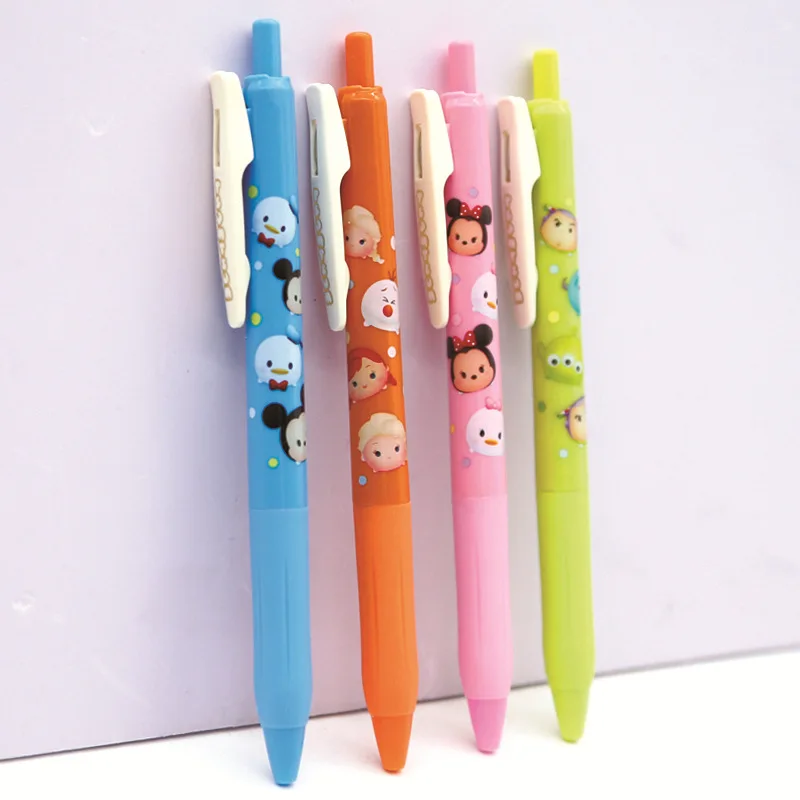 

12 Disney Mickey Gel Pen Student Writing Pen Cartoon Simple Ballpoint Pen Office Signature Pen Black Ink Cute School Supplies