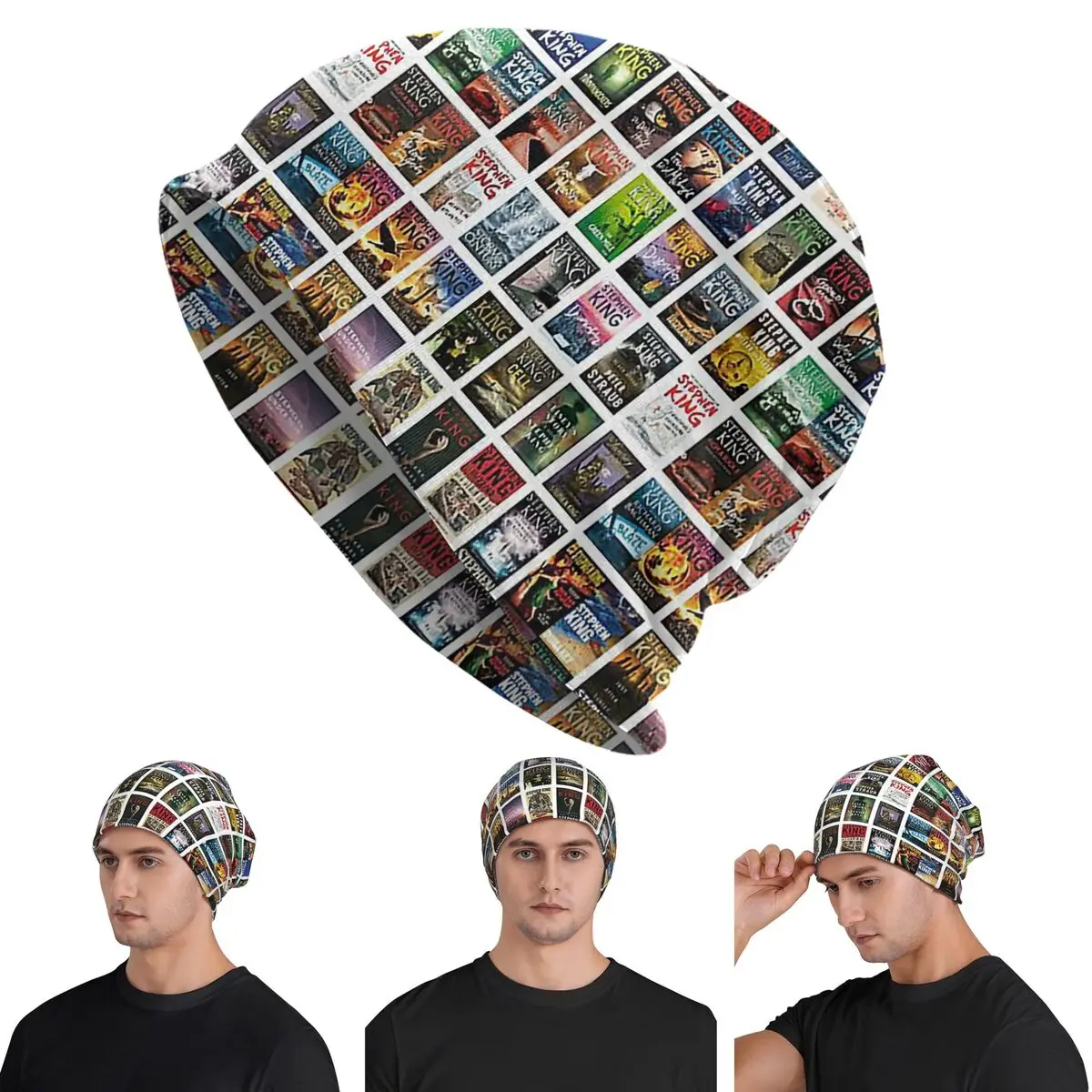 Complete Works Of Stephen King Warm Knitted Cap Hip Hop Bonnet Hat Autumn Winter Outdoor Beanies Hats for Men Women Adult