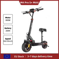 iENYRID M4 PRO S+ MAX Electric Scooter 800W Motor 48V 20Ah Battery E-Scooter 45km/h Max Speed 10' Off-road Pneumatic Tire Scoote