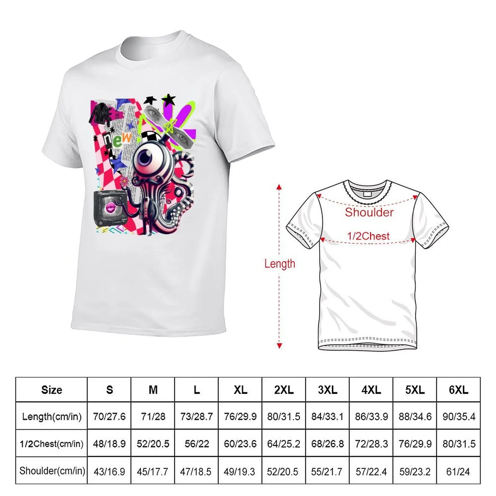 مجموعة تيم بيرتون الفنية المستوحاة من الكولاج - تي شيرت فاسق وقوطي و ريترو فيوجن تي شيرت قطني تي شيرت رجالي