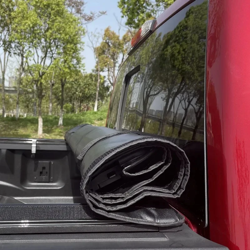 Protect Cargo Soft Roll Up Truck Pickup Tonneau Cover For Tacoma ' Bed -