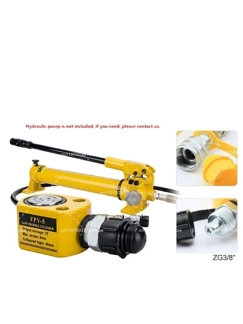 5T Ultra-Thin Portable Hydraulic Lifting Jack Separate Booster Hydrocylinder Oil Cylinder for Industrial Use
