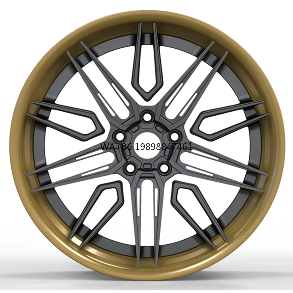 

New Design Customized 2 Piece Rims 6061t Alloy Wheels 18 19 Inch Forged Rims