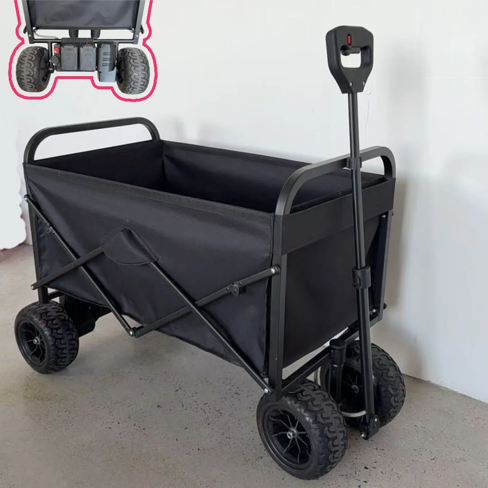 بمحركات عربة قابلة للطي التخييم عربة الشاطئ عربة الثقيلة للطي عربة المرافق عربة عربة كهربائية قابلة للطي