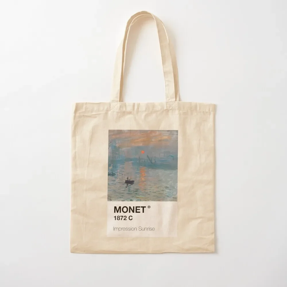 

Claude Monet 1872 impression sunrise Tote Bag shopper bag women Canvas shoulder bag Reusable bags