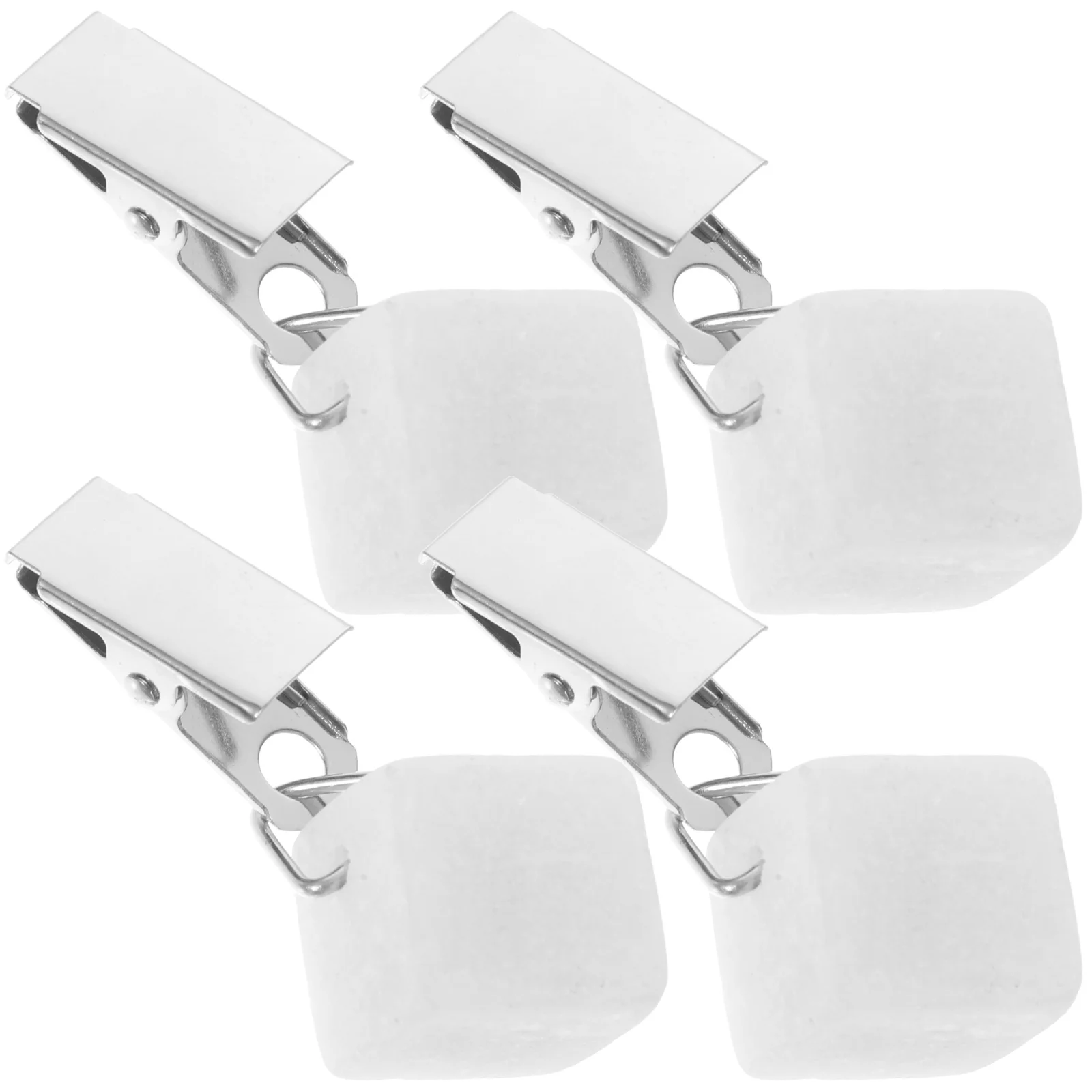 4 Pcs Tablecloth Weight Clip Weights With Clips Camping Iron Stone Delicate Dining Room Decor Compact