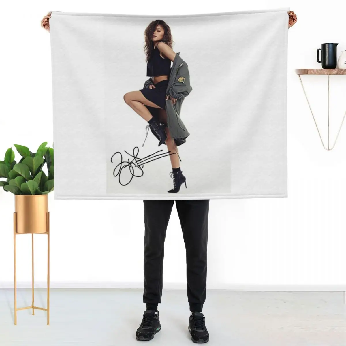 

zendaya Throw Blanket Soft Sherpa Fleece Warm Blanket for Winter