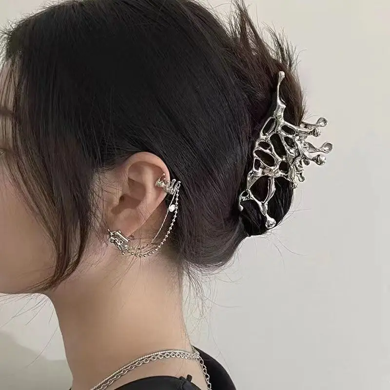 Clip de tiburón con diseño de nicho único y de moda para mujer, clip de accesorios para el cabello de alta gama, estilo de chica picante