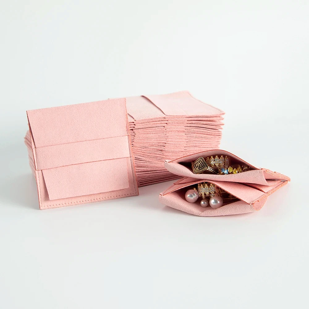 

50 шт./лот, подарочные пакеты для ювелирных изделий из микрофибры для свадебной вечеринки, конверт для конфет, сумка, органайзер для ювелирных изделий «сделай сам», серьги, браслеты